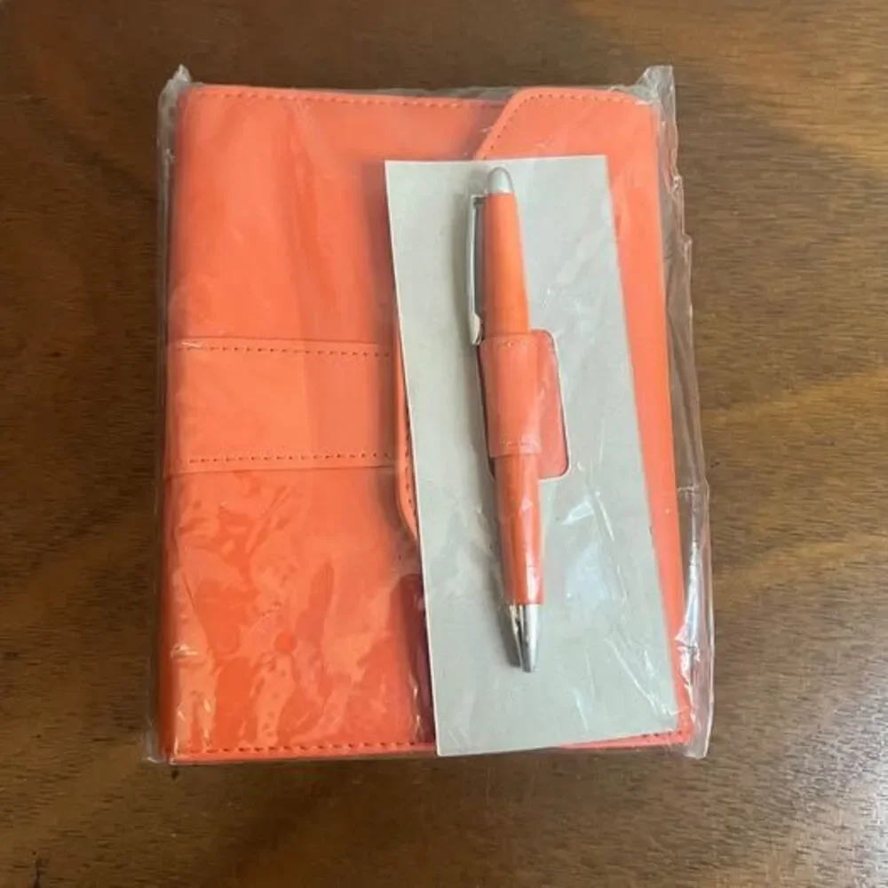 Brand New‎ Orange Journal Notebook and Pen